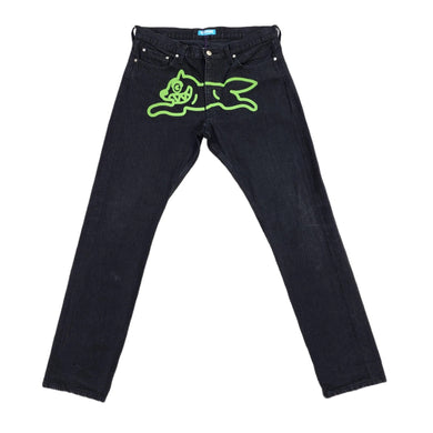 M BBC Ice Cream Jeans Running Dog PW Iceberg BLACK GREEN