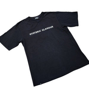 M Hysteric Glamour Tee Small Chest Logo BLACK WHITE