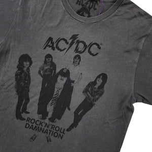 M Hysteric Glamour Tee WMNS ACDC You Got Dollars In Your Eyes GREY