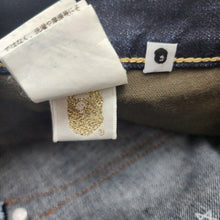 Load image into Gallery viewer, M Bape Jeans Sta Stitched Pockets Raw Denim