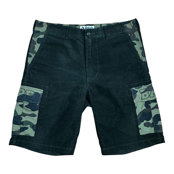 M 32 Waist Bape Corduroy Camo Cargo Shorts