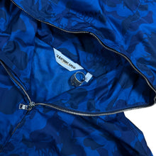 Load image into Gallery viewer, L Bape Blue Flame Nylon Zip Up Jacket (2010)