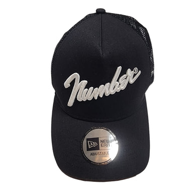 Number (N)ine Trucker Hat Fender 9 BLACK WHITE