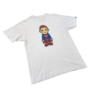 M Bape Tee DC Comics Superman WHITE