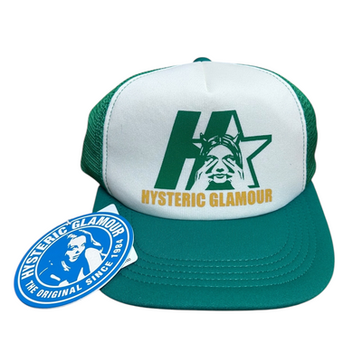 Hysteric Glamour Trucker Hat See No Evil GREEN