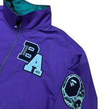 Load image into Gallery viewer, XL Bape Purple Multi Motif Loose Fit Light Jacket