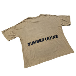 L Number (N)ine Pocket Tee Back Logo GOLD BLACK