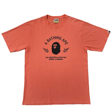 XL Bape Tee A.S.N.K.A. ORANGE BLACK