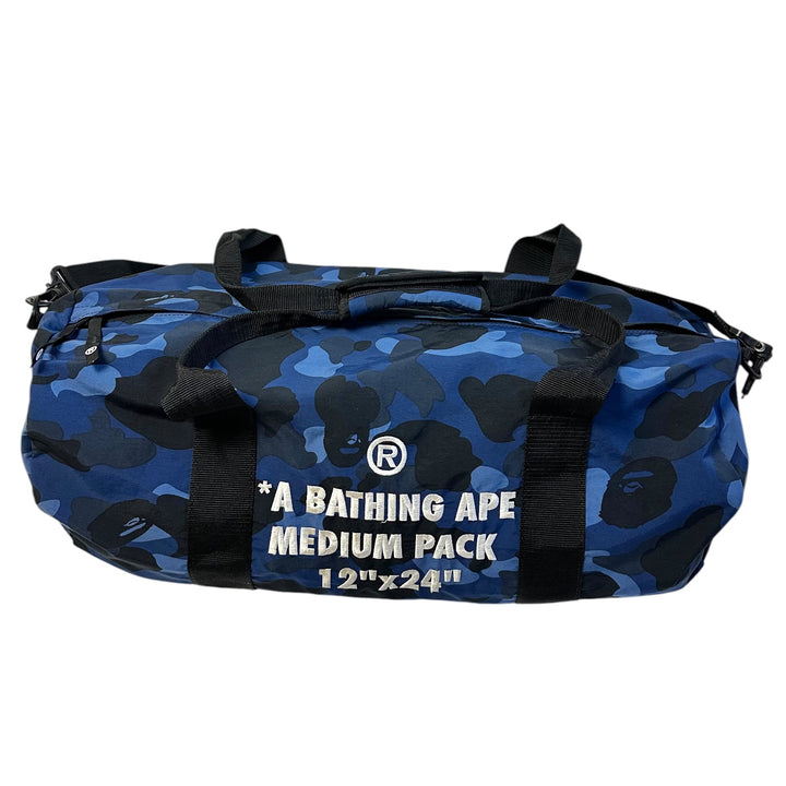 Bape Blue Camo Medium Carry On Duffle Bag