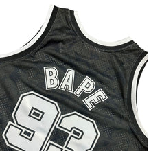 Load image into Gallery viewer, XL Bape Brooklyn Nets Throwback Basketball Jersey