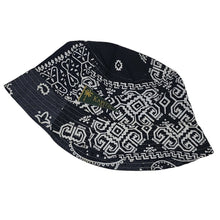 Load image into Gallery viewer, Kapital Bandana Patchwork Bucket Hat BLACK