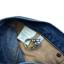 Load image into Gallery viewer, 36" x 34" XL Bape Splatter Ape Head Boot Cut Denim Jeans