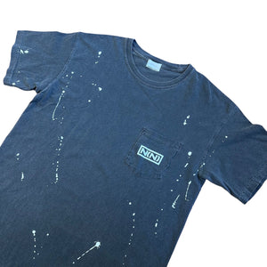 M Number Nine NIN Paint Splatter Pocket Tee