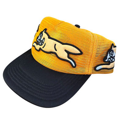 Ice Cream Running Dog Patch Yellow Trucket Hat