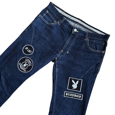 30 Waist Number Nine x Playboy Patch Dark Wash Jeans
