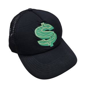 Billionaire Boys Club Trucker Hat Dollar Sign BLACK GREEN