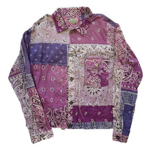 Load image into Gallery viewer, 5 Kapital Tee Gauze Bandana Patchwork Shirt Jacket PURPLE