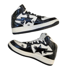 Load image into Gallery viewer, 9 A Bathing Ape Bape Sta Mid BLACK WHITE