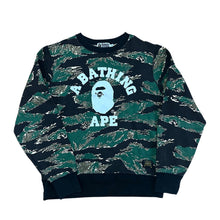 Load image into Gallery viewer, M Bape Tiger Camo College Logo Crewneck Sweatshirt