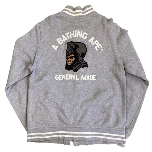 M Bape Generals Embroidered Jacket Grey 2000s