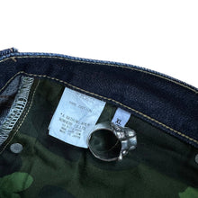 Load image into Gallery viewer, 36" x 32" XL Bape Selvedge X Ape Logo Denim Jeans