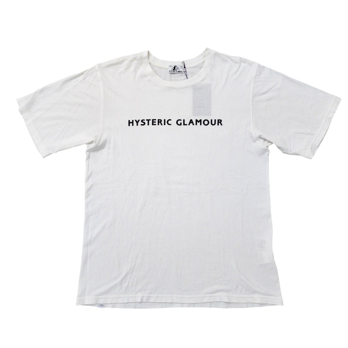 M Hysteric Glamour Tee Chest Logo WHITE BLACK