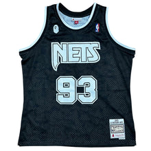 Load image into Gallery viewer, XL Bape Brooklyn Nets Throwback Basketball Jersey