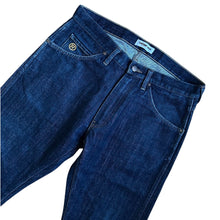 Load image into Gallery viewer, 32" x 32" M OG Bape Champion Embroidered Dark Wash Jeans