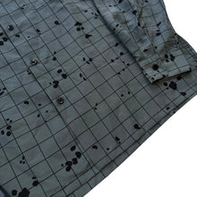 Load image into Gallery viewer, XL Undercover Tee L/S Button Up Grid Drip GREY