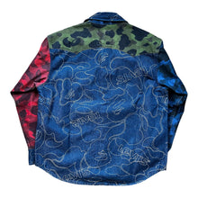 Load image into Gallery viewer, XL Levi's® X Bape Denim Multi Camo Trucker Jacket