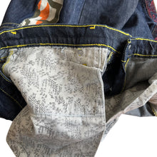 Load image into Gallery viewer, 40” Waist Evisu 2008 Oversized Painted Gulls Jean Shorts
