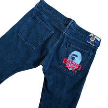 Load image into Gallery viewer, 32" x 32" M Bape Planet Of the Apes Logo Dark Denim