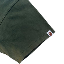 Load image into Gallery viewer, L Bape Green Glitter College Logo Tee Sun Bleached