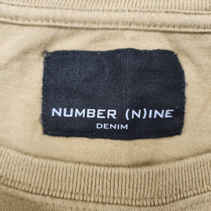 L Number (N)ine Pocket Tee Back Logo GOLD BLACK