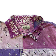 Load image into Gallery viewer, 5 Kapital Tee Gauze Bandana Patchwork Shirt Jacket PURPLE