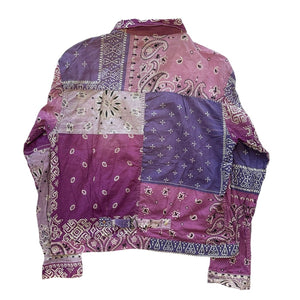 5 Kapital Tee Gauze Bandana Patchwork Shirt Jacket PURPLE