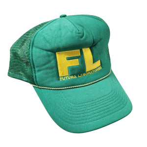 Futura Labs Trucker Hat GREEN YELLOW