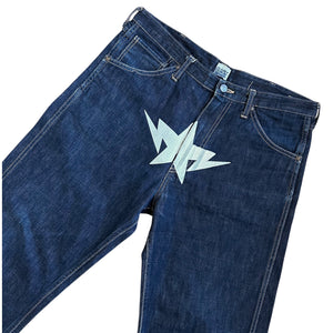 34" Waist L Bape Sta Print Dark Wash Jeans
