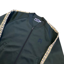 Load image into Gallery viewer, L Bape Green Shark Lined Track Jacket