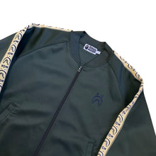 Load image into Gallery viewer, L Bape Green Shark Lined Track Jacket