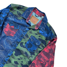 Load image into Gallery viewer, XL Levi's® X Bape Denim Multi Camo Trucker Jacket