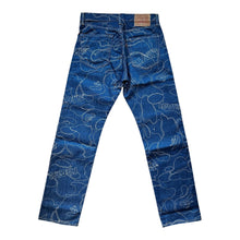 Load image into Gallery viewer, Brand New 33" X 32" Bape Levis Camo Print Denim Jeans