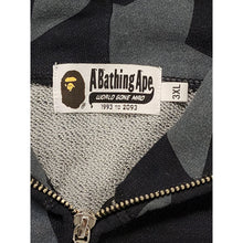 Load image into Gallery viewer, 3XL Bape Shark Hoodie Full Zip AOP Stas BLACK GREY