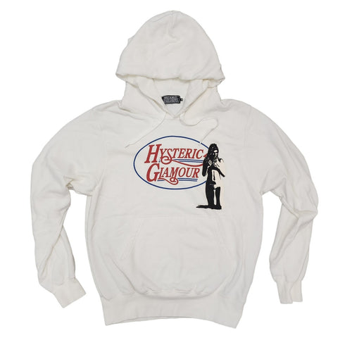 M Hysteric Glamour Hoodie Front Logo RED BLUE WHITE