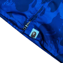 Load image into Gallery viewer, L Bape Blue Flame Nylon Zip Up Jacket (2010)