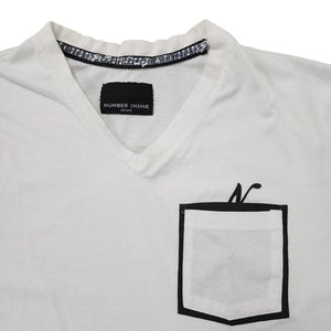 L Number (N)ine Pocket Tee Musical (N) WHITE BLACK