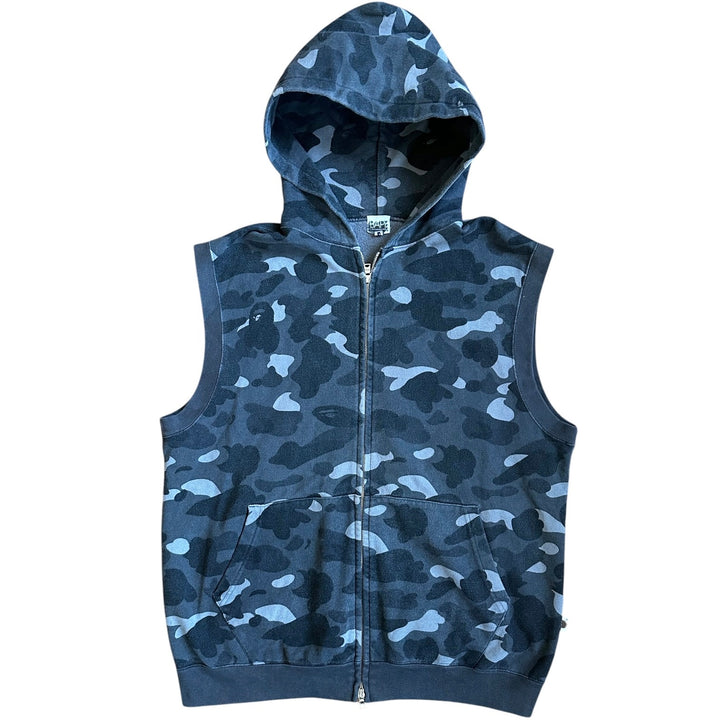 L OG Bape 2006 Sleeveless Grey Camo Hoody