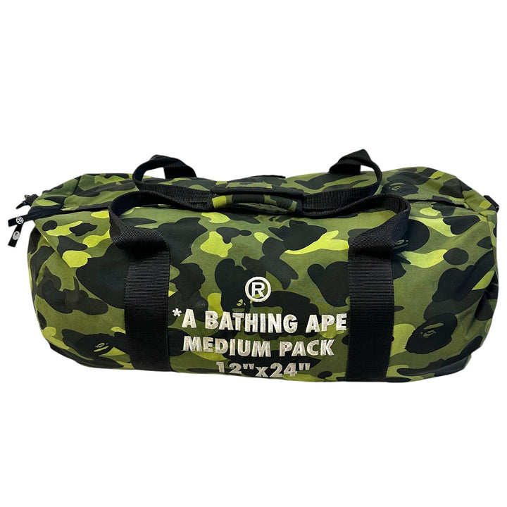 Bape Green Camo Medium Carry On Duffle Bag