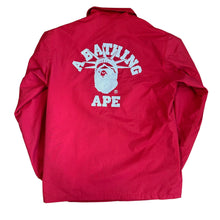 Load image into Gallery viewer, M Bape NYC Exclusive Red Coach Jacket