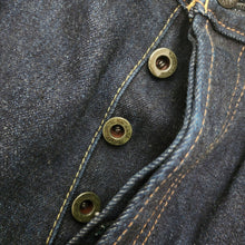 Load image into Gallery viewer, M Bape Jeans Sta Stitched Pockets Raw Denim